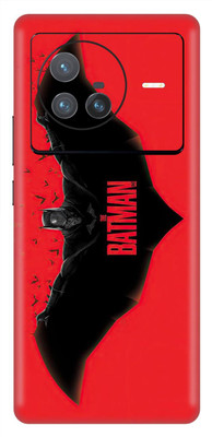 wrap craft Vivo X80 Pro (5G) Mobile Skin(Red, Black)
