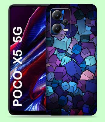 WeCre8 Skin's Xiaomi Poco X5 5G Mobile Skin(Cubes Vector Multicolor Mobile Skin)