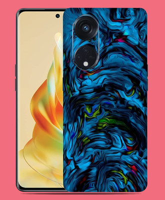 SkinoMania Oppo Reno 8T 5G Mobile Skin(Multicolor Blue-Lava)