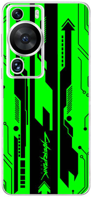 FCS Huawei P60 Pro Printed Back skin Mobile Skin(Cyber Punk Red)