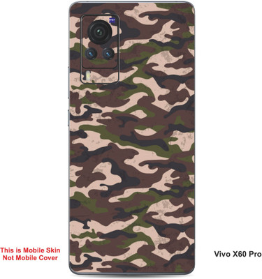 VYBE The Smart Choice Vivo X60 Pro Camouflage Embossed Mobile Skin(Judge Grey 11)
