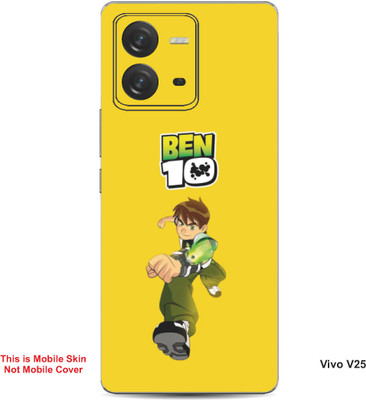 VYBE The Smart Choice Vivo V25 Ben 10 Embossed Mobile Skin(Golden Yellow B3)