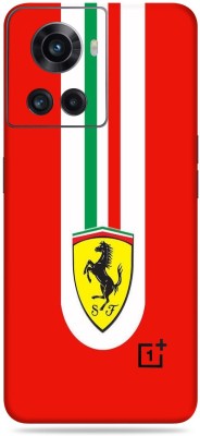 SkinoMania Oneplus 10R-5G Mobile Skin(Multicolor Red Ferrari)