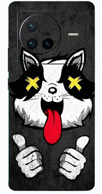 BugguSkin VIVO X80 5G Mobile Skin(Ultra Super Crazy Cat Skin With High Matte Finish.)