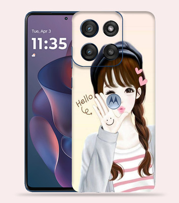 OggyBaba OggyBaba Moto G60 pro 5g Mobile Skin(Cute-Girl)