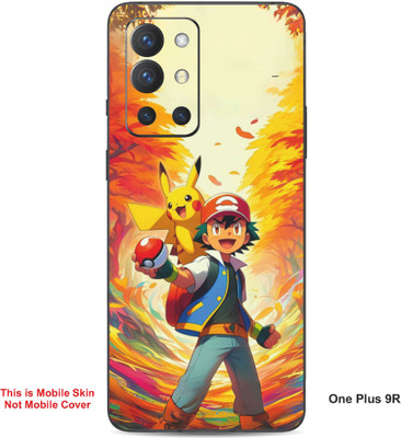 VYBE The Smart Choice One Plus 9R Pokemon Embossed Mobile Skin(Oasis 21)