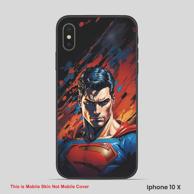 VYBE The Smart Choice iPhone 10X Super Hero Mobile Skin(Pale Carmine 3)