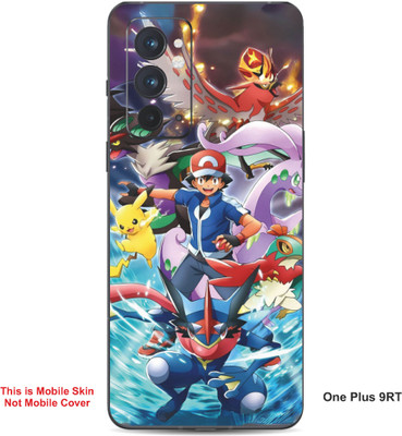 VYBE The Smart Choice One Plus 9RT Pokemon Embossed Mobile Skin(MultiColour 22)