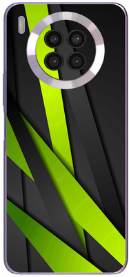 FCS Huawei nova 8i Printed Back skin Mobile Skin(Green Texture)