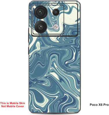 VYBE The Smart Choice Poco X6 Pro Abstract Embossed Mobile Skin(Vanilla 1)