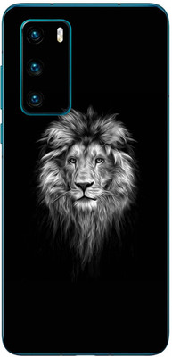 FCS Huawei P40 4G Printed Back skin Mobile Skin(Dark Lion)