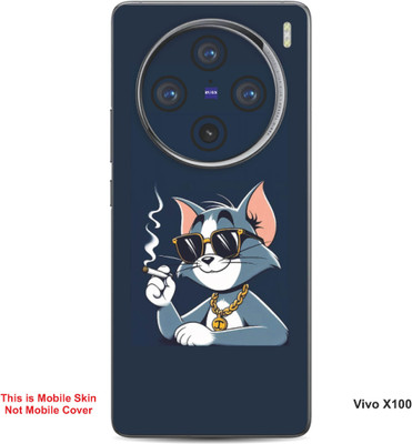 VYBE The Smart Choice Vivo X100 Tom Embossed Mobile Skin(Dark Blue Grey B17)
