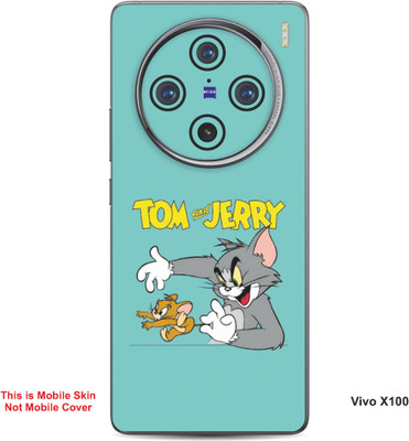 VYBE The Smart Choice Vivo X100 Tom & Jerry Embossed Mobile Skin(Lights Blue B17)