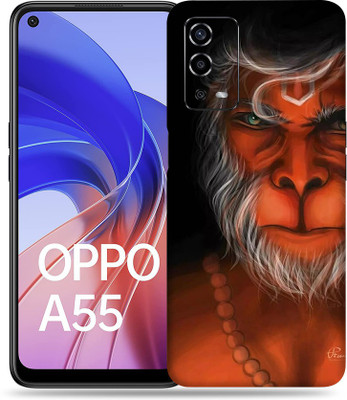 SkinoMania Oppo-A55 Mobile Skin(Multicolour Hanuman)