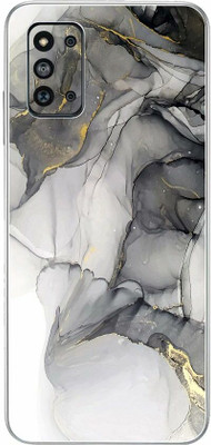 FCS Samsung Galaxy F52 5G Printed Back skin Mobile Skin(White Marble Skin)
