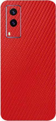 TJ CREATION Vivo V21e, vivo v21e Mobile Skin(Ultra Super Red Carbon Fiber Skin With High Matte Finish., Mobile Skin (Back+Side+Camera))