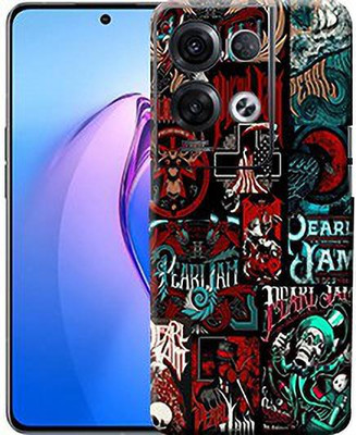 Mclaxa Villen Logos Mobile Oppo Reno 8Pro 5G Back Skin, Villen Logos Mobile Skin(Villen Logos Skin With Super Matte Finish)