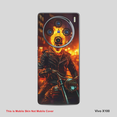 VYBE The Smart Choice Vivo X100 Raider Bike Mobile Skin Mobile Skin(Yellowish Orange A13)