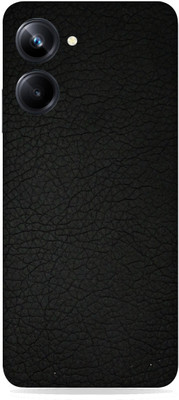 SkinoMania Realme 10 pro (5G) Mobile Skin(Black-Leather)