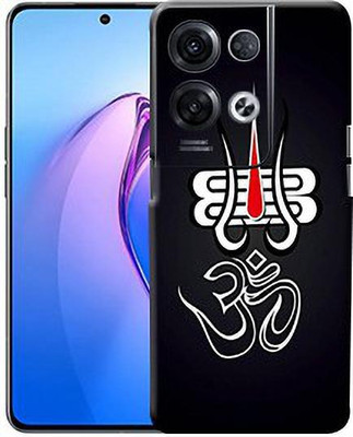 Mclaxa Trishul Om Mobile Oppo Reno 8Pro 5G Back Skin, Trishul Om Mobile Skin(Trishul Om Skin With Super Matte Finish)