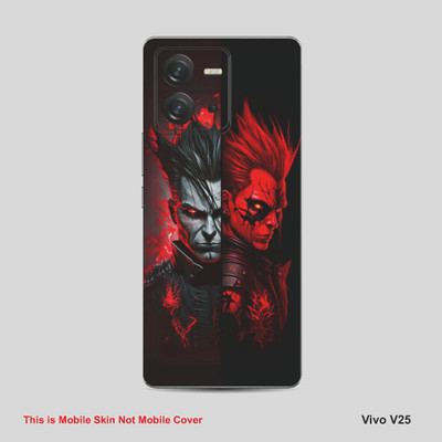 VYBE The Smart Choice Vivo V25 Anime Mobile Skin Mobile Skin(Merlot Colour 07)