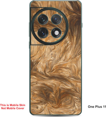 VYBE The Smart Choice One Plus 11 Abstract Embossed Mobile Skin(Brown Sugar A11)