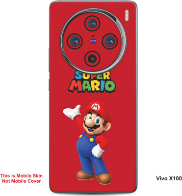 VYBE The Smart Choice Vivo X100 Super Mario Embossed Mobile Skin(Engine Red B17)