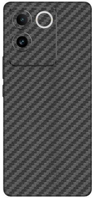 Vcare GadGets Vivo T2 Pro 5G Mobile Skin(Fiber Carbon Gun Metal)