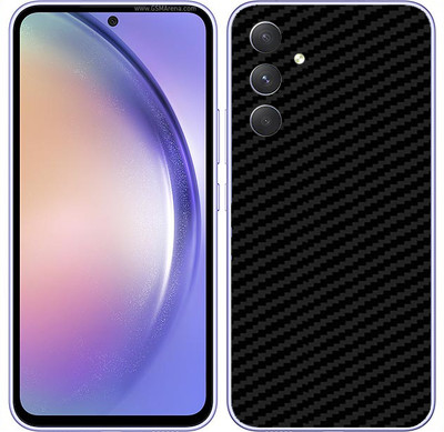 candeal mart Samsung Galaxy A54 5G Back skin sticker / Vinyl wrap / Protective film Mobile Skin(Carbon Fiber 3D ,Black)