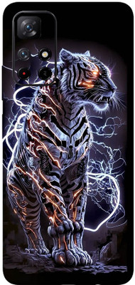 DHARKOTI Mi Redmi Note 11T 5G Skin For 3D Trending Tiger Theme Mobile Skin(Black)