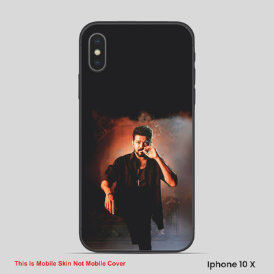 VYBE The Smart Choice iPhone 10X Vijay Thalapathy Mobile Skin(Dark Black, Brown 1)