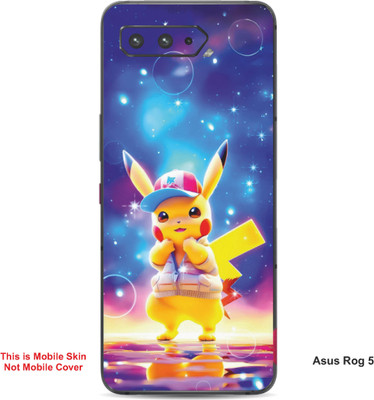 VYBE The Smart Choice Asus Rog 5 Pikachu Embossed Mobile Skin(Butterfly Blue A6)