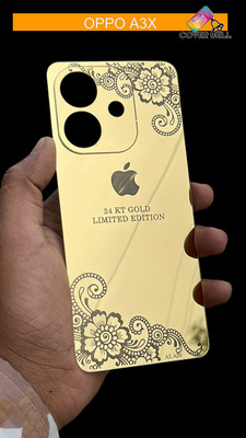 coverbell OPPO A3X GOLD 24KT BACK PANEL, OPPO A3X 4G, OPPO A3X 5G Mobile Skin(Gold)