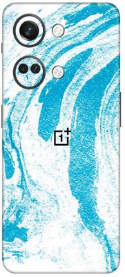 Vcare GadGets One Plus Nord 3 5G Blue White Marble UY L.jpg Mobile Skin(Multicolor)