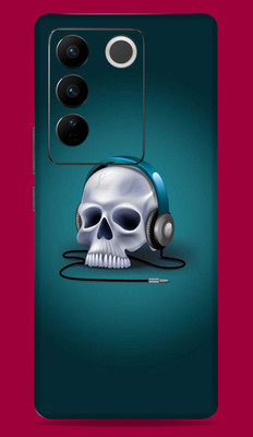SkinoMania Vivo V27 Pro 5G Mobile Skin(Multicolor Skull-Music)