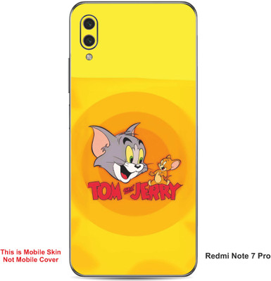 VYBE The Smart Choice Redmi Note 7 Pro Tom & Jerry Embossed Mobile Skin(Carrot Orange A1)