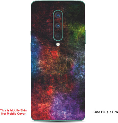 VYBE The Smart Choice One Plus 7 Pro Abstract Embossed Mobile Skin(Olive green A1)