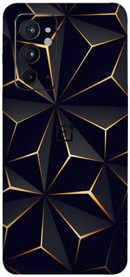 AsSkin OnePlus 9RT 5G Mobile Skin(Ultra Super Black Abstract Shape Fiber With High Matte Finish.)