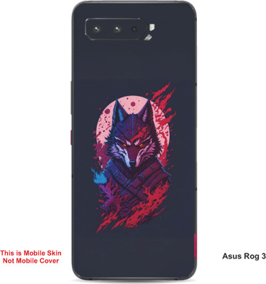 VYBE The Smart Choice Asus Rog 3 Peacock Embossed Mobile Skin(Chathams Blue 3)