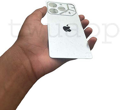 TWUAOP TECNO POVA 6 PRO 5G MOBILE SKIN ACRYLIC SHEET MIRROR BACK PANNEL APPLE Mobile Skin(Silver)