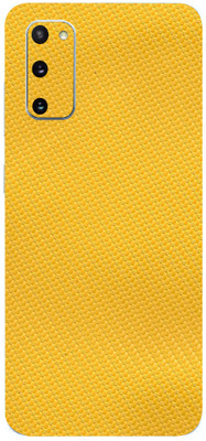 LAMHA Samsung Galaxy S20 FE 5G, samsung galaxy s20 fe 5g, Samsung Mobile Skin(Ultra Super Yellow CF Wrap Sticker With High Matte Finish.)