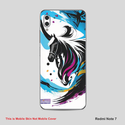 VYBE The Smart Choice Redmi Note 7 Animal Mobile Skin Mobile Skin(Bluish Cyan A22)
