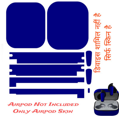 Flipkart SmartBuy realme buds air 3s skin its ready used already cutting _ser45 Mobile Skin(Blue)