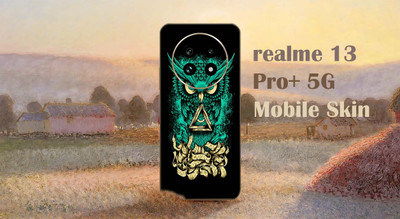 BugguSkin Realme 13 pro 5G Mobile Skin(Ulltra Super Angry Owl Skin With High Matte Finish., Mobile Skin (Back+Side+Camera))