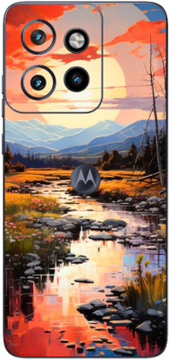 mehra Motorola Edge50 Neo Morning Scenery 9D Premium Full Back & Side Coverage Theme Mobile Skin(Multicolor)