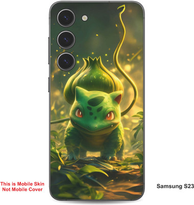 VYBE The Smart Choice Samsung S23 Bulbasaur Pokemon Embossed Mobile Skin(Medium Forest Green 12)