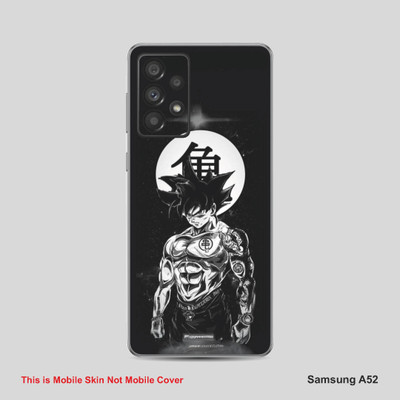 VYBE The Smart Choice SAMSUNG A52 Goku Mobile Skin Mobile Skin(Dark Jungle Black B39)