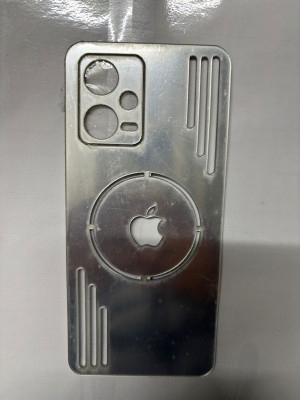 TWUAOP REDMI NOTE 12 5G ACRYLIC MIRROR BACK PANNEL MERO APPLE Mobile Skin(Silver)