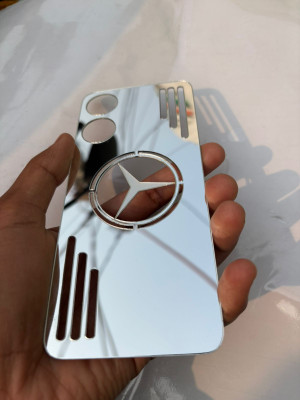 TWUAOP OPPO A78 5G MIRROR BACK PANNEL ACRYLIC SHEET Mobile Skin(Silver)