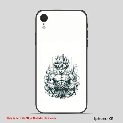 VYBE The Smart Choice iPhone XR Goku Embossed Mobile Skin(Flame Pea 11)